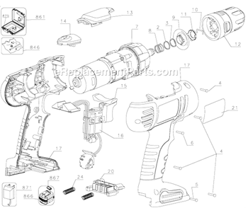 Part Location Diagram of 5100785-00 DeWALT Latch